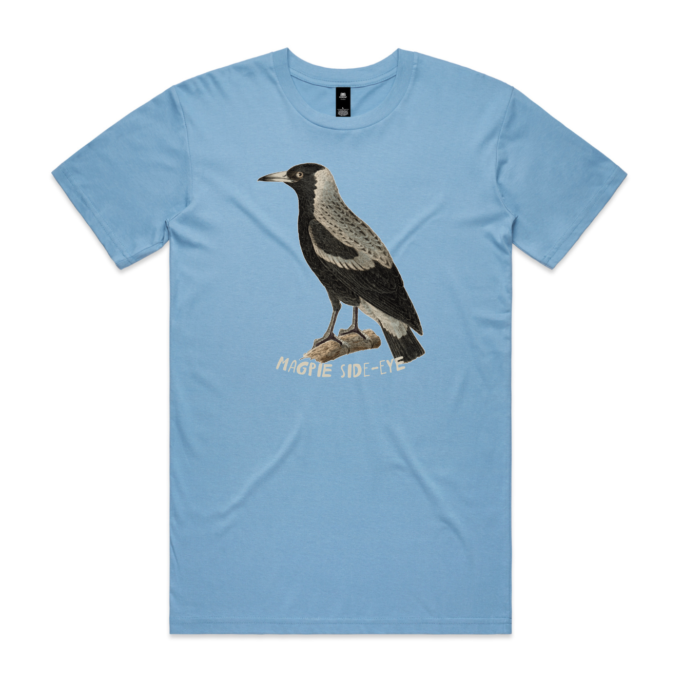 Magpie side-eye t-shirt in carolina blue — fthis