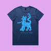 may my dog also attend? | witchy dog lover tee – women's regular fit
