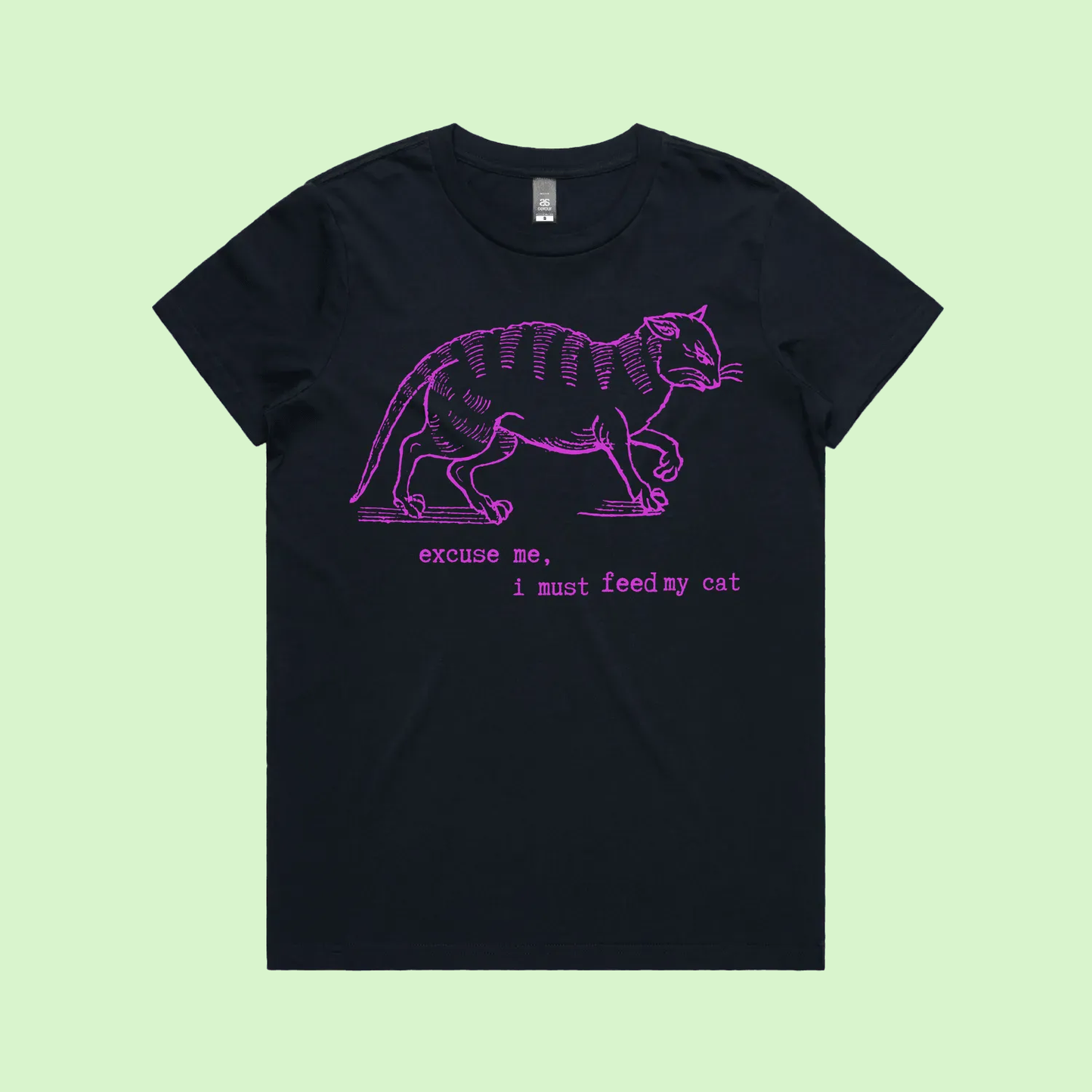 I must feed my cat - vintage tee - maple