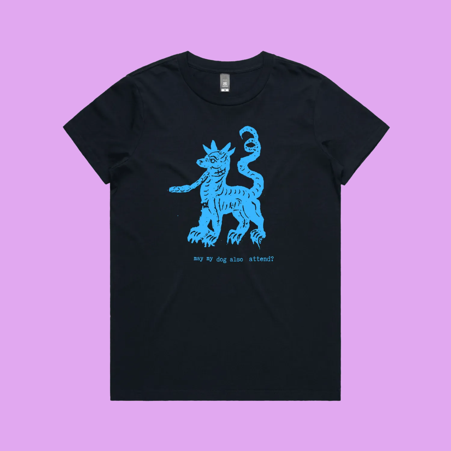 may my dog also attend? | witchy dog lover tee – maple