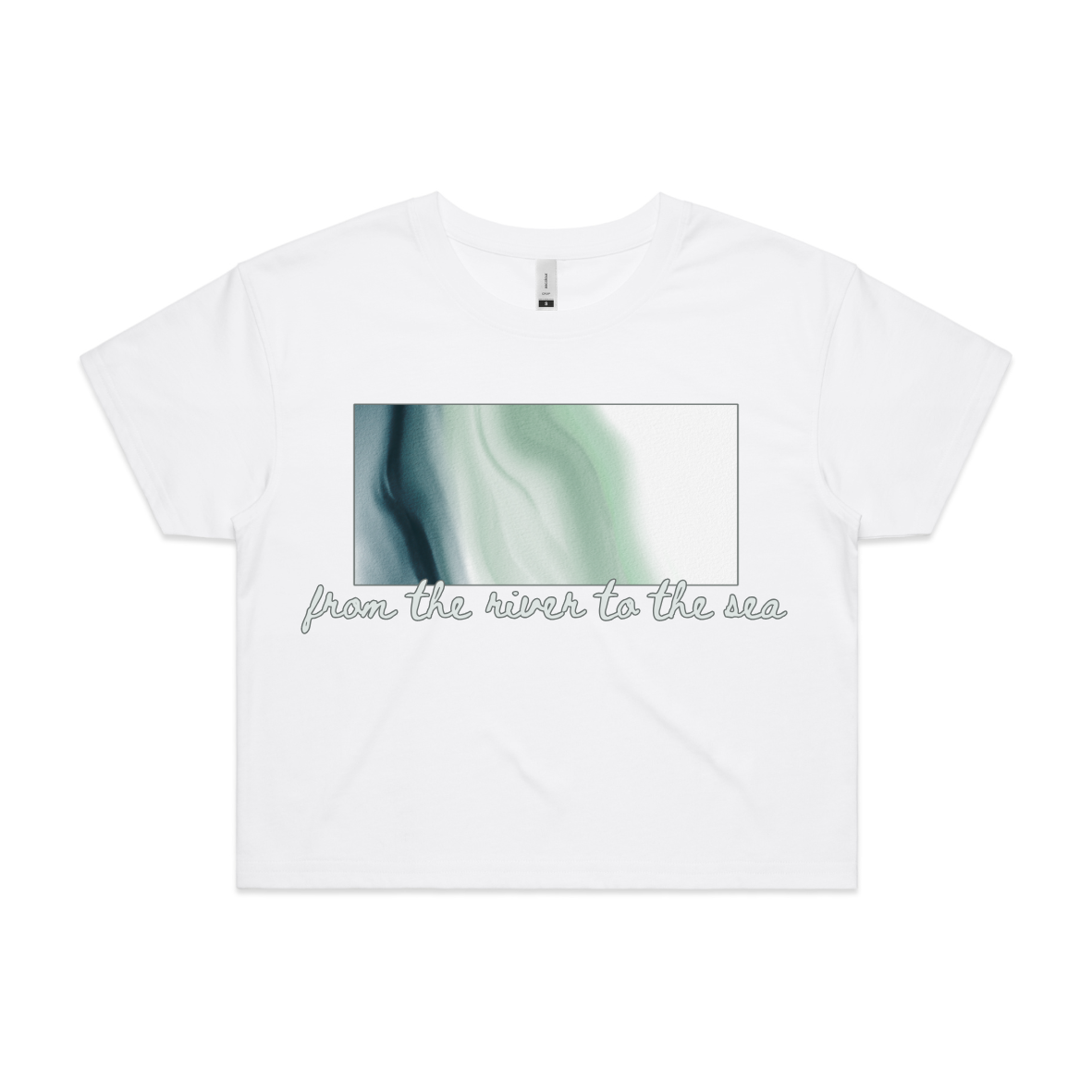 river to sea | protest tee - crop
