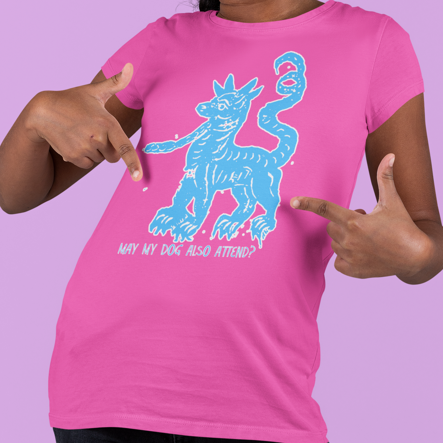 May My Dog Also Attend? | Witchy Dog Lover Kids T-Shirt