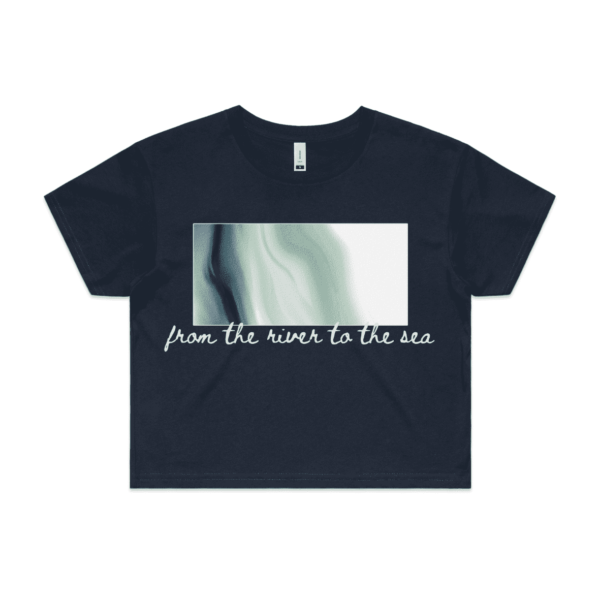 river to sea | protest tee - crop