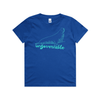 neil the seal childrens t-shirt - bright royal blue - fthis