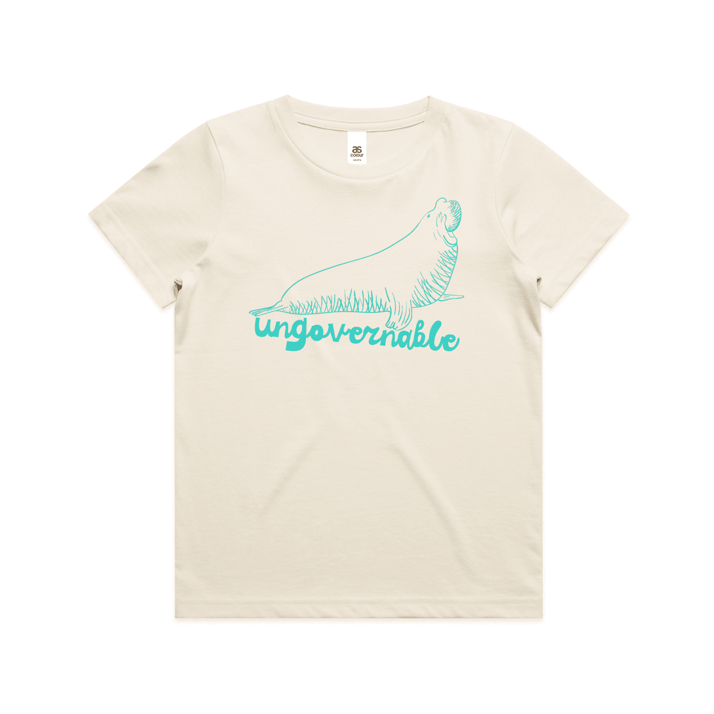 neil the seal child t-shirt ecru - fthis