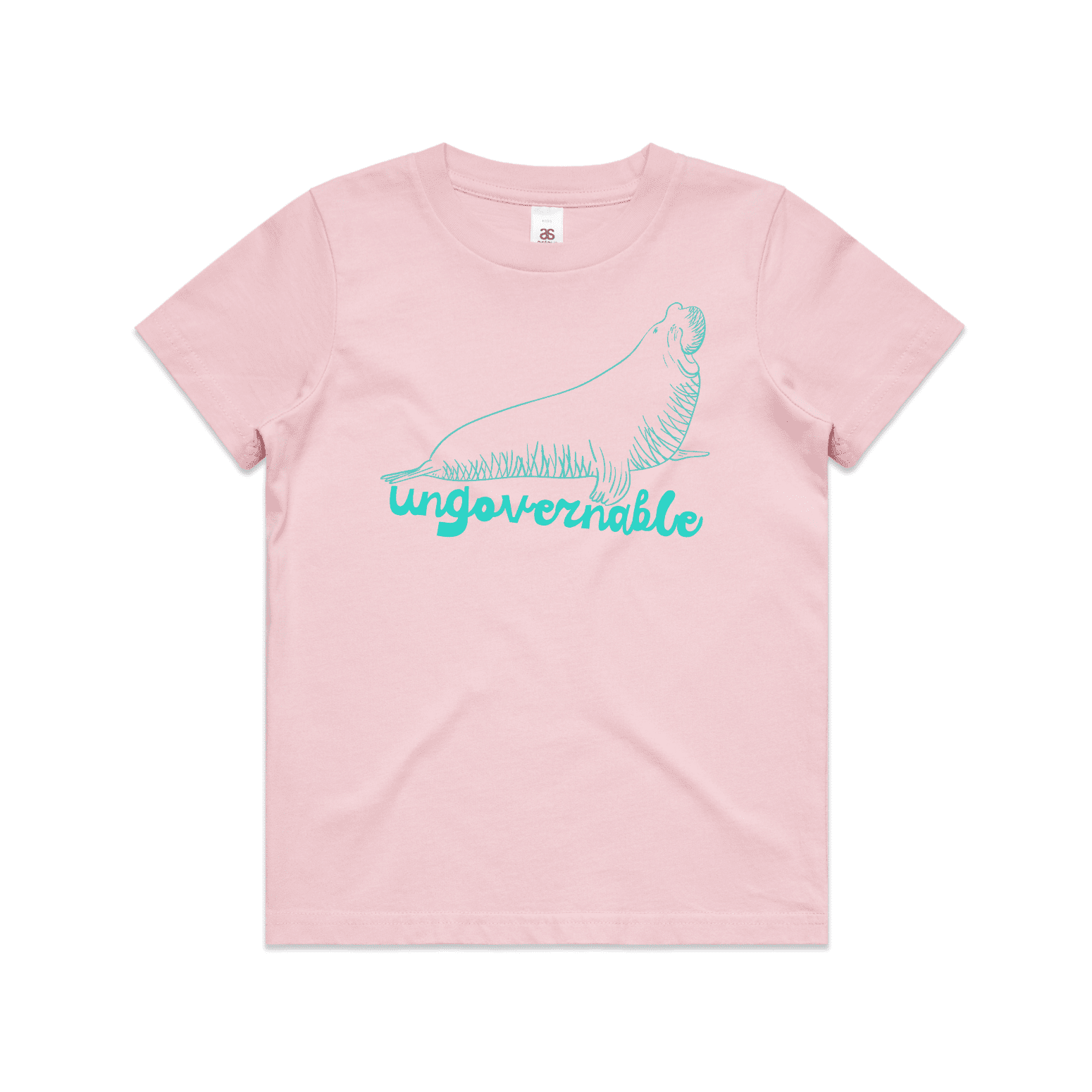neil the seal childrens t-shirt - pink - fthis