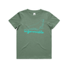 "neil the seal" children's t-shirt - sage- fthis