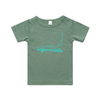 "neil the seal" infant t-shirt - sage - fthis