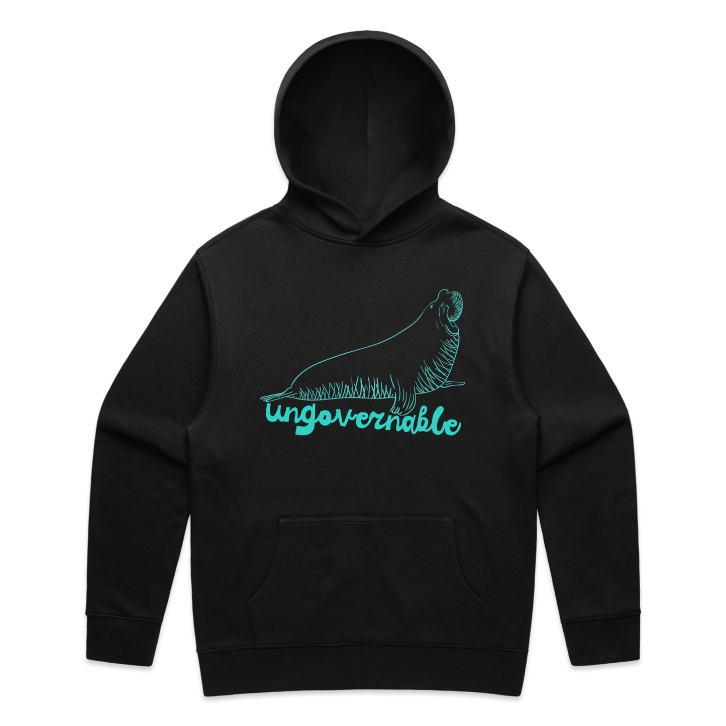 neil the seal - ungovernable - graphic hoodie
