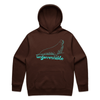 Neil the seal is ungovernable hoodie - men - chestnut - fthis