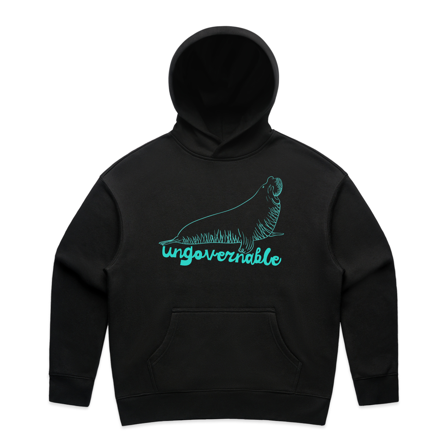 neil the seal - ungovernable - graphic hoodie