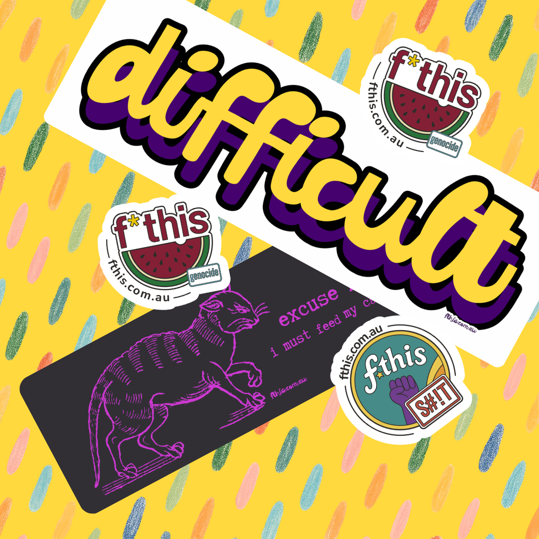 f*this feed my cat sticker pack SALE