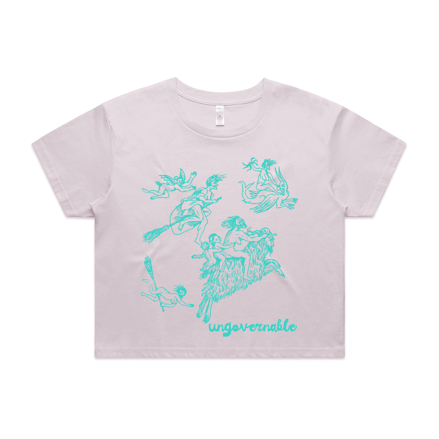 ungovernable | feminist graphic tee - crop