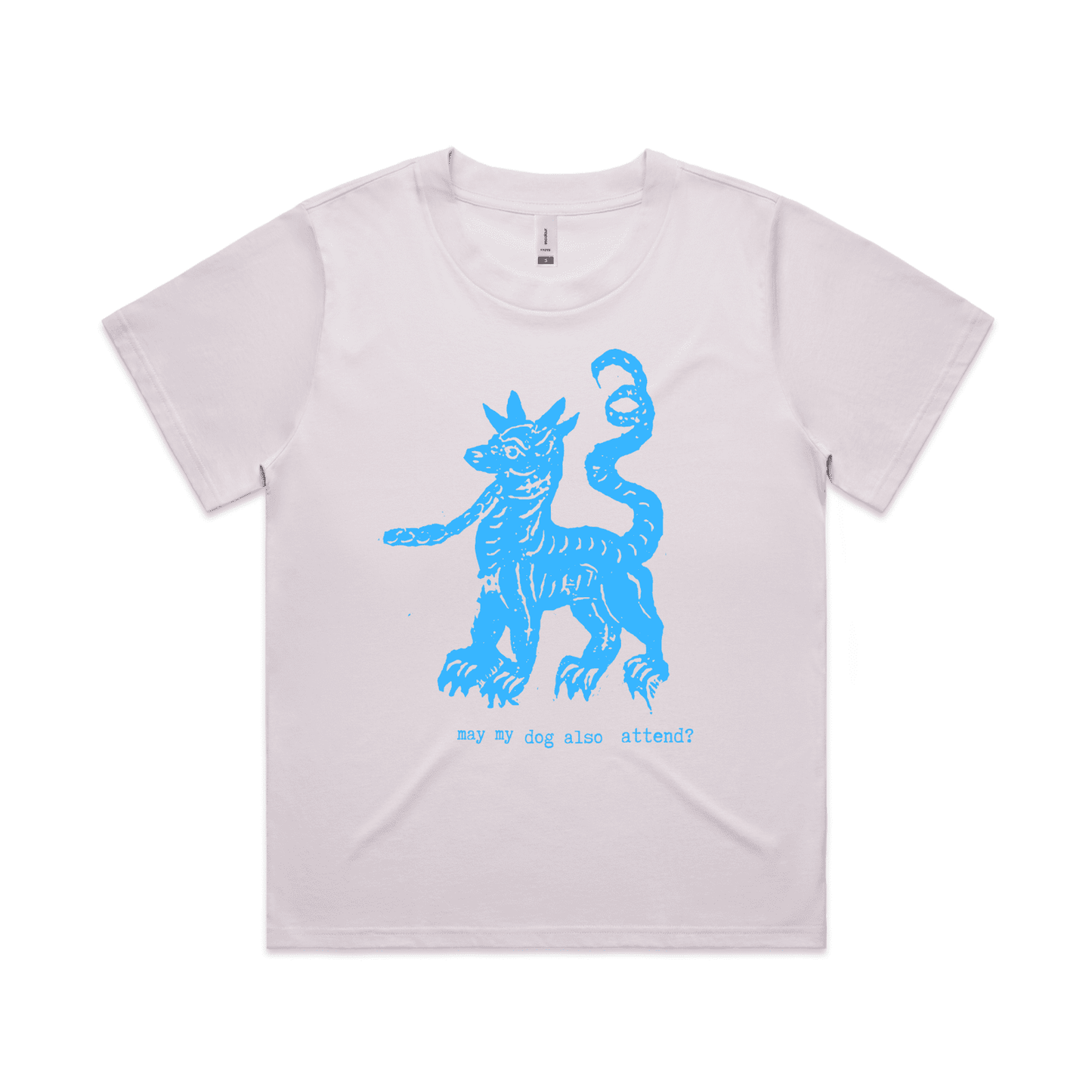 may my dog also attend? | witchy dog lover tee – women's boxy t-shirt