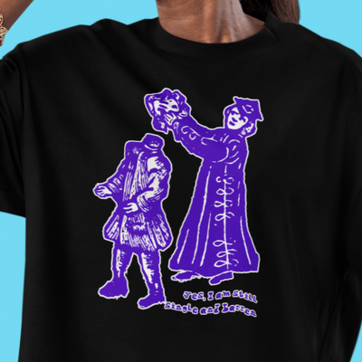 “still single and barren” tee – vintage woodcut feminist graphic shirt