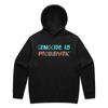 genocide is problematic hoodie - mens - black - fthis