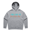genocide is problematic hoodie - womens - grey marle - fthis