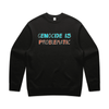 genocide is problematic sweater - mens - black - fthis