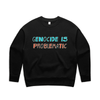genocide is problematic sweater windcheater - womens - black - fthis