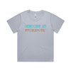 genocide is problematic boxy t-shirt - womens - powder - fthis