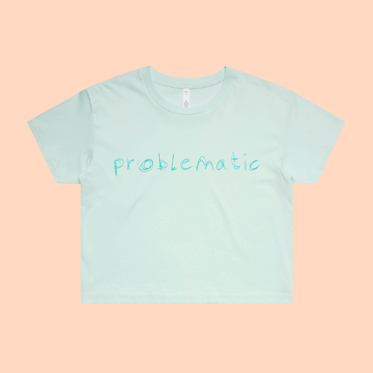problematic | bold typography tee - honestly, this is too easy - crop