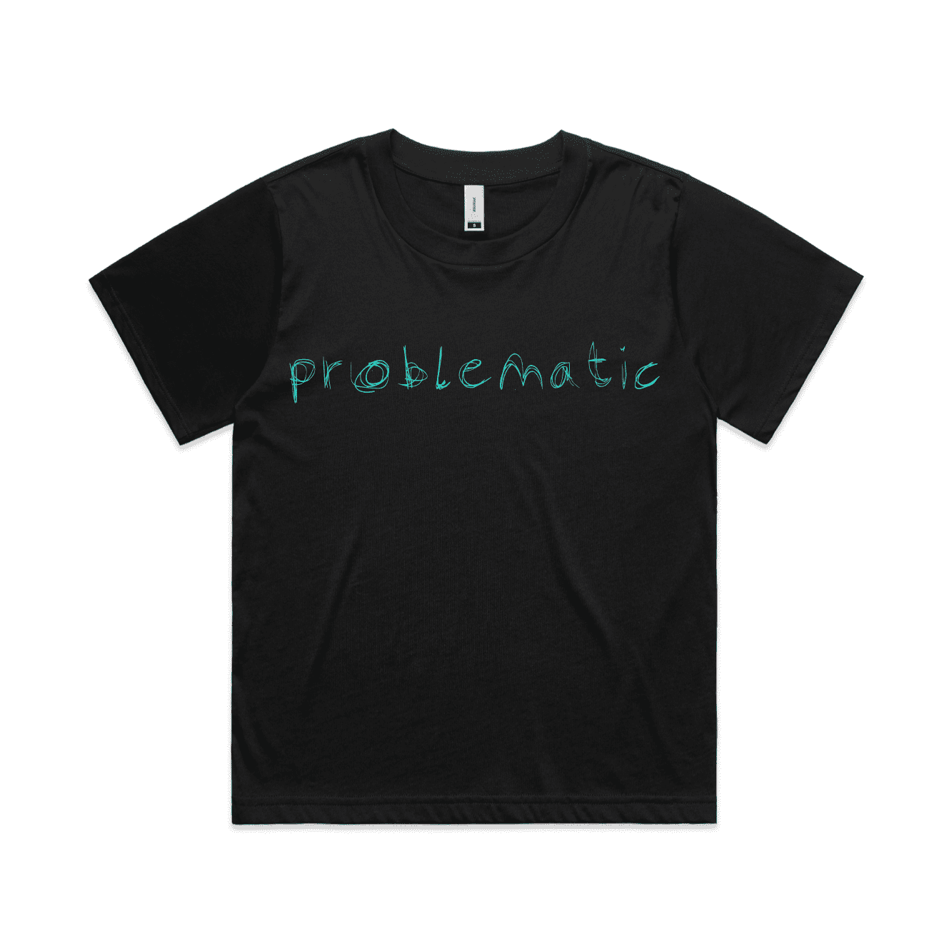 "Problematic" - women's boxy t-shirt in black - fthis