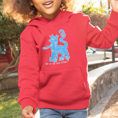 may my dog also attend? | witchy dog lover kids hoodie