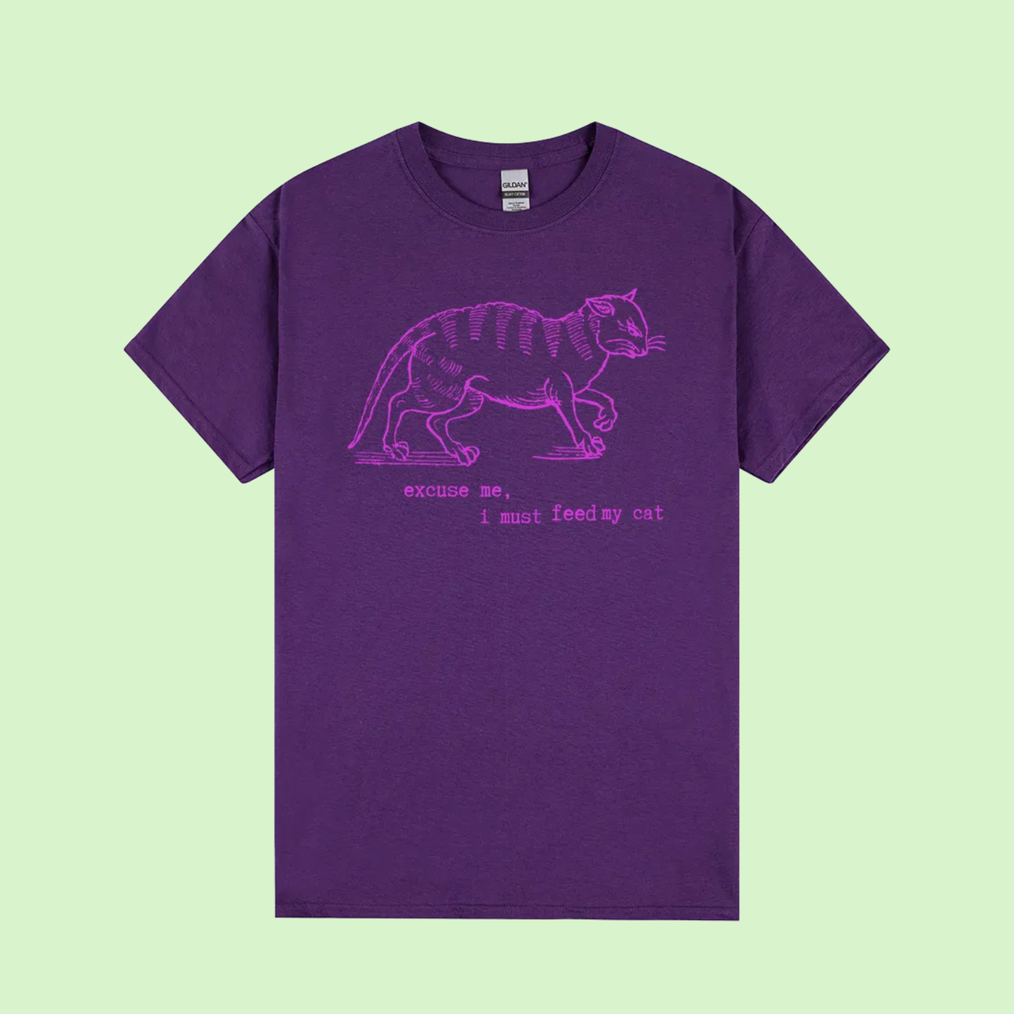 I must feed my cat - vintage tee - gildan