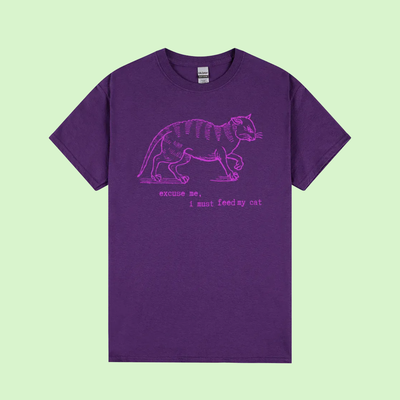 I must feed my cat - vintage graphic tee - gildan
