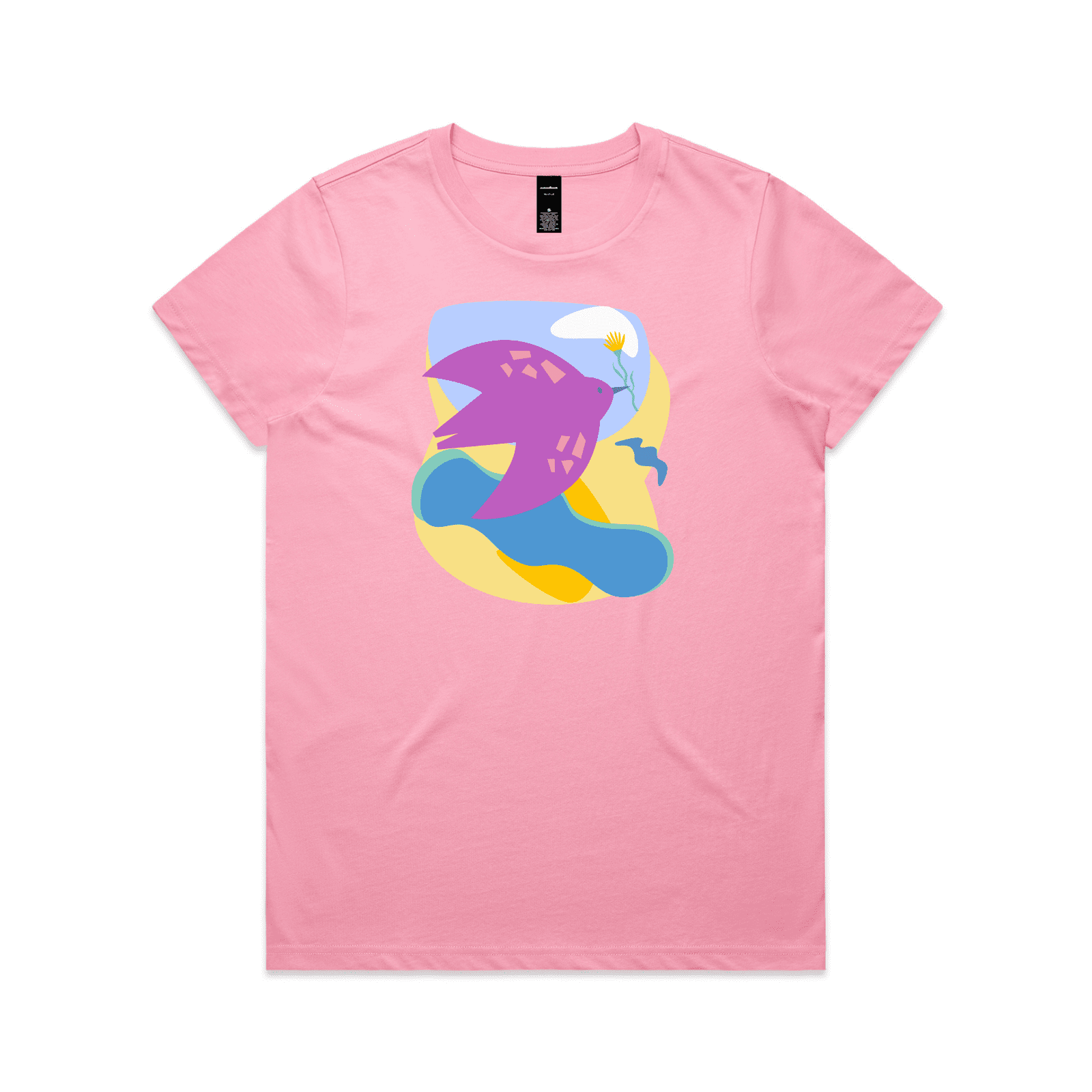 "River to the sea - peace" - woman - AS Colour - bubblegum - fthis