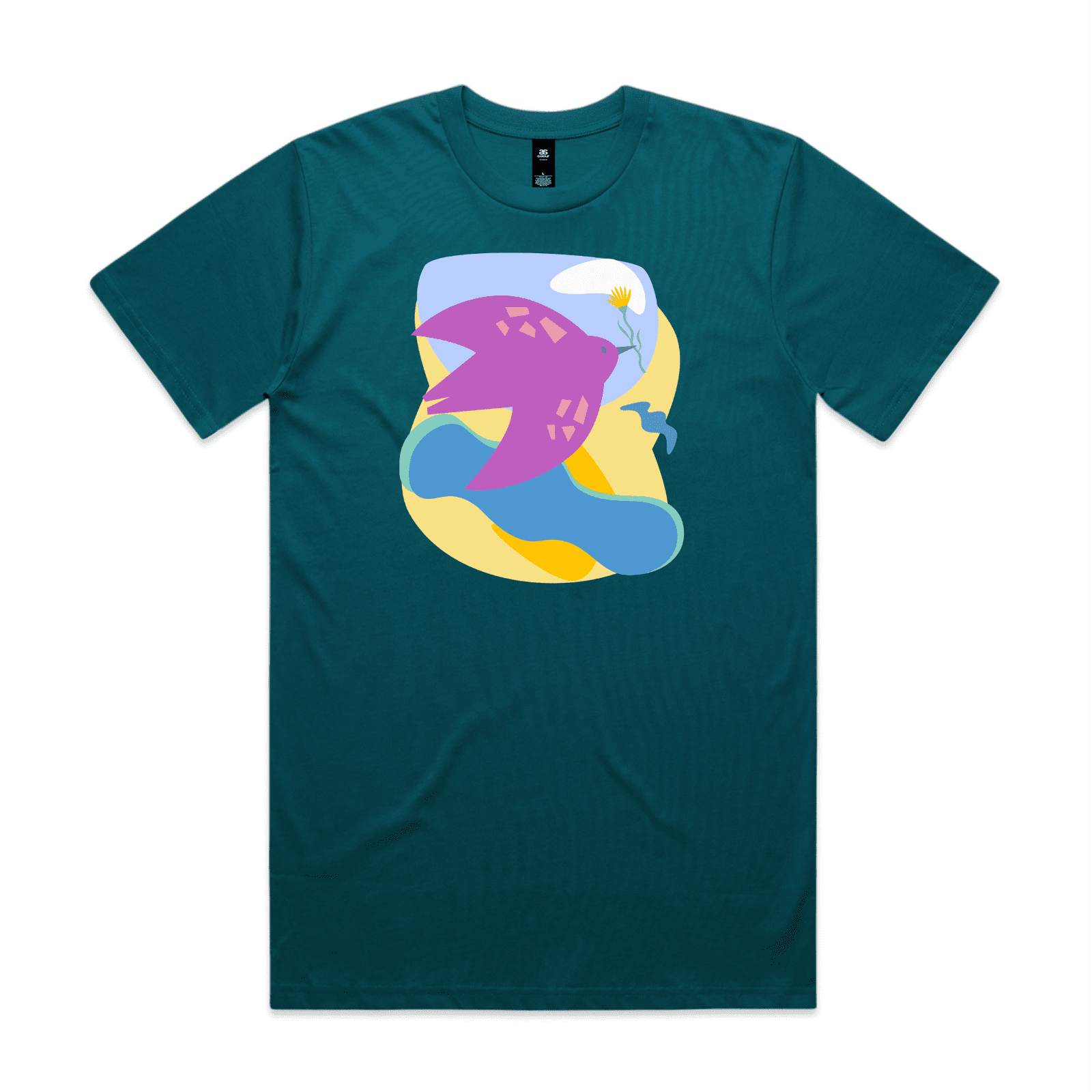"River to the sea - peace" - men's t-shirt in atlantic - fthis