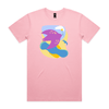"River to the sea - peace" - unisex t-shirt in bubblegum - fthis