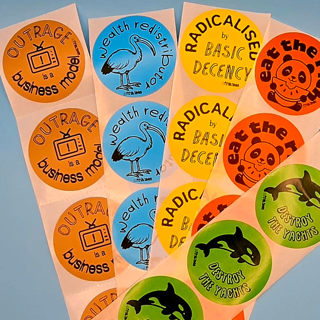 tiny acts of rebellion | anti-capitalist sticker pack