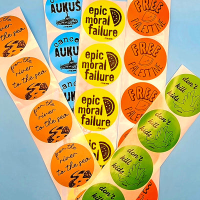 tiny acts of rebellion | anti-war sticker pack