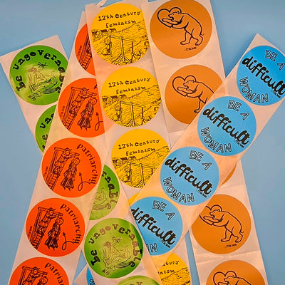 tiny acts of rebellion | feminist sticker pack