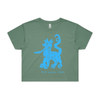 may my dog also attend? | witchy dog lover tee – women's crop