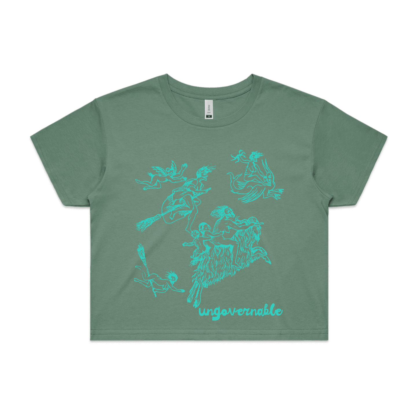 ungovernable | feminist graphic tee - crop