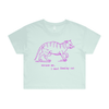 I must feed my cat | vintage design t-shirt - women's crop