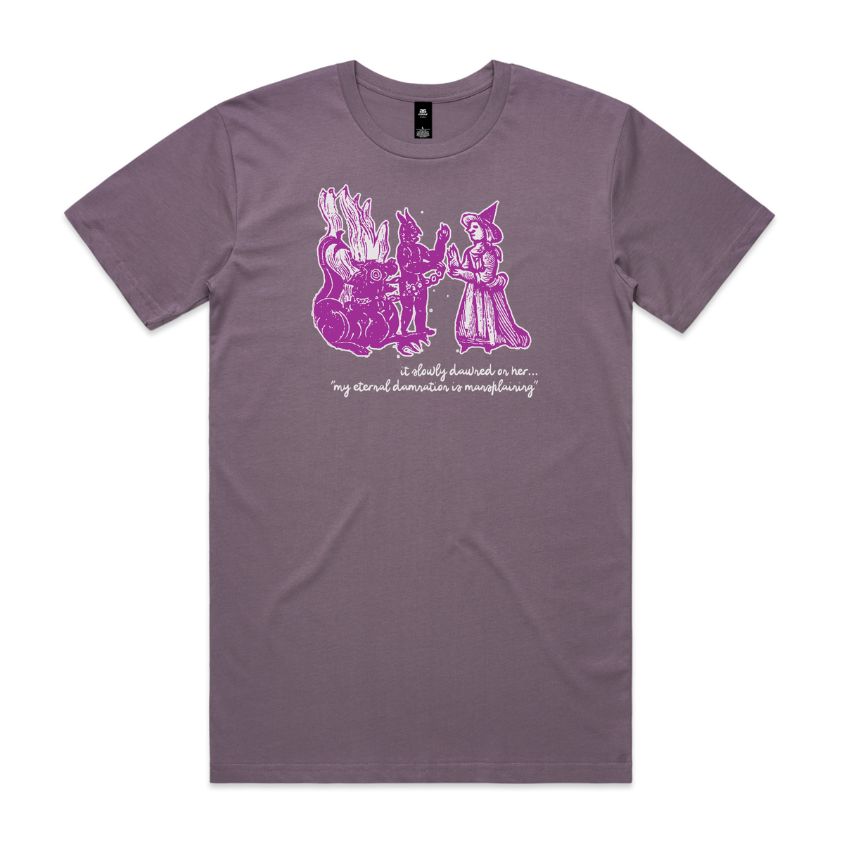 damnation | mansplaining feminist t-shirt