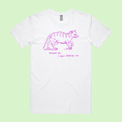 I must feed my cat - vintage tee - staple