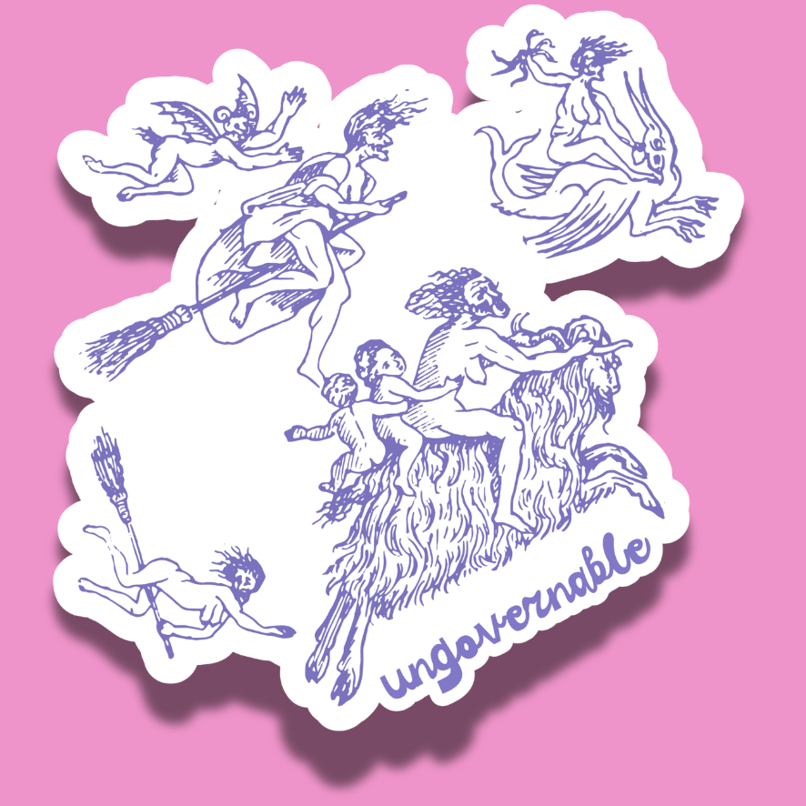 ungovernable | feminist sticker