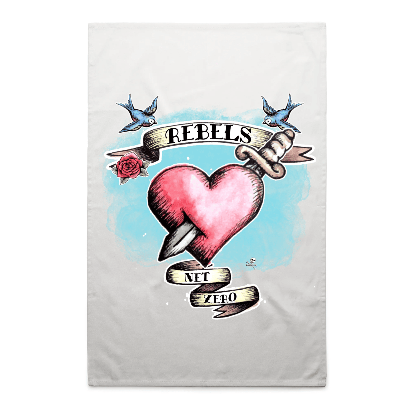 Rebel tea towel