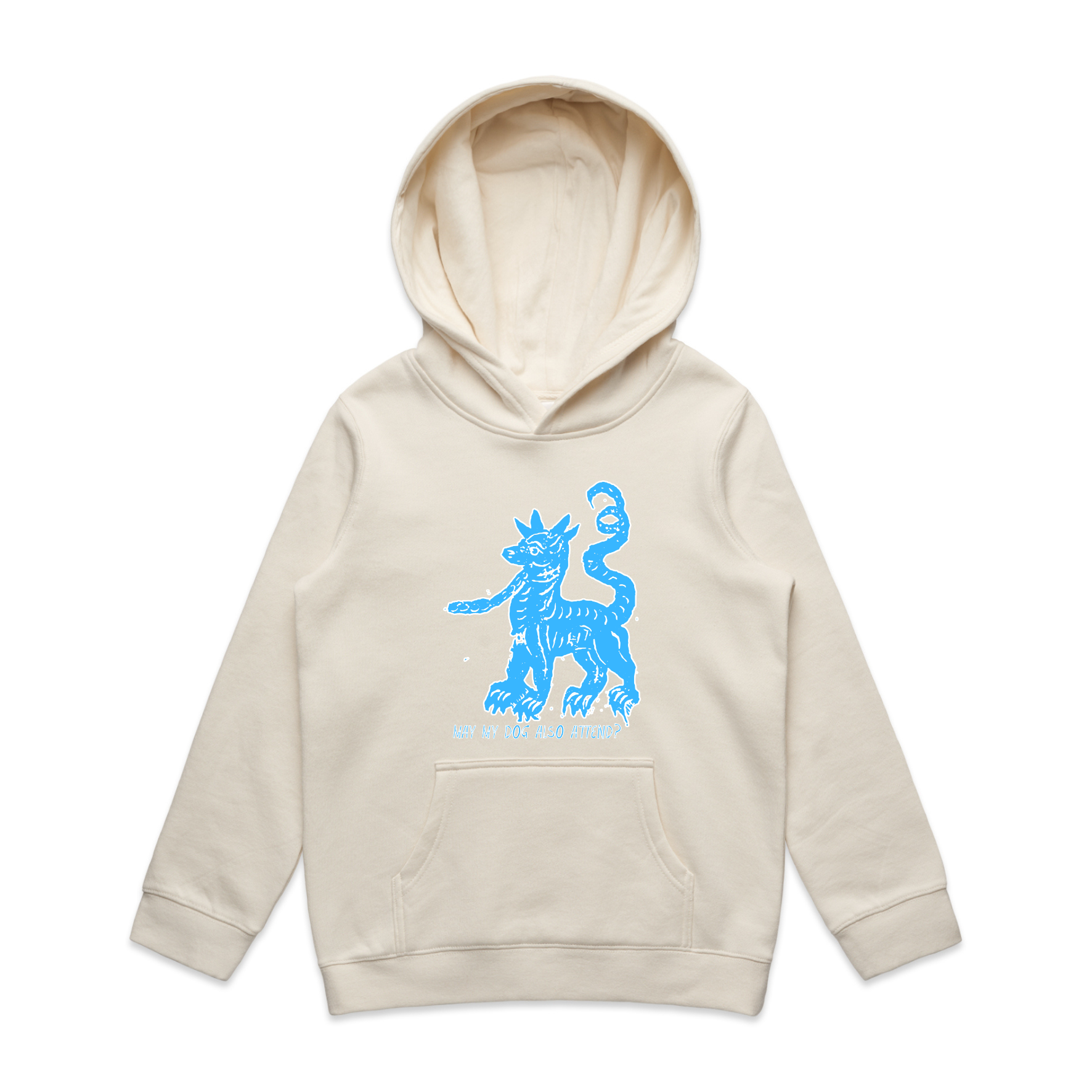 May my dog also attend witchy dog lover kids hoodie in ecru — fthis