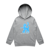 May my dog also attend witchy dog lover kids hoodie in grey marle — fthis