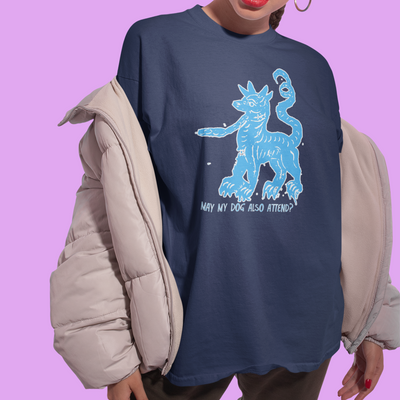 may my dog also attend? | witchy dog lover tee