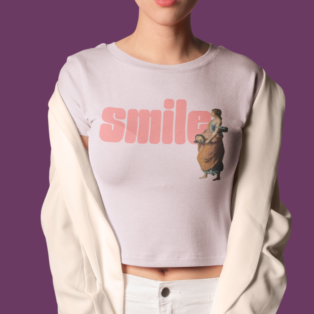 smile | feminist salome t-shirt
