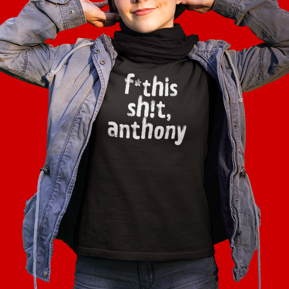 poli-tees | direct your rage at anthony - political t-shirt