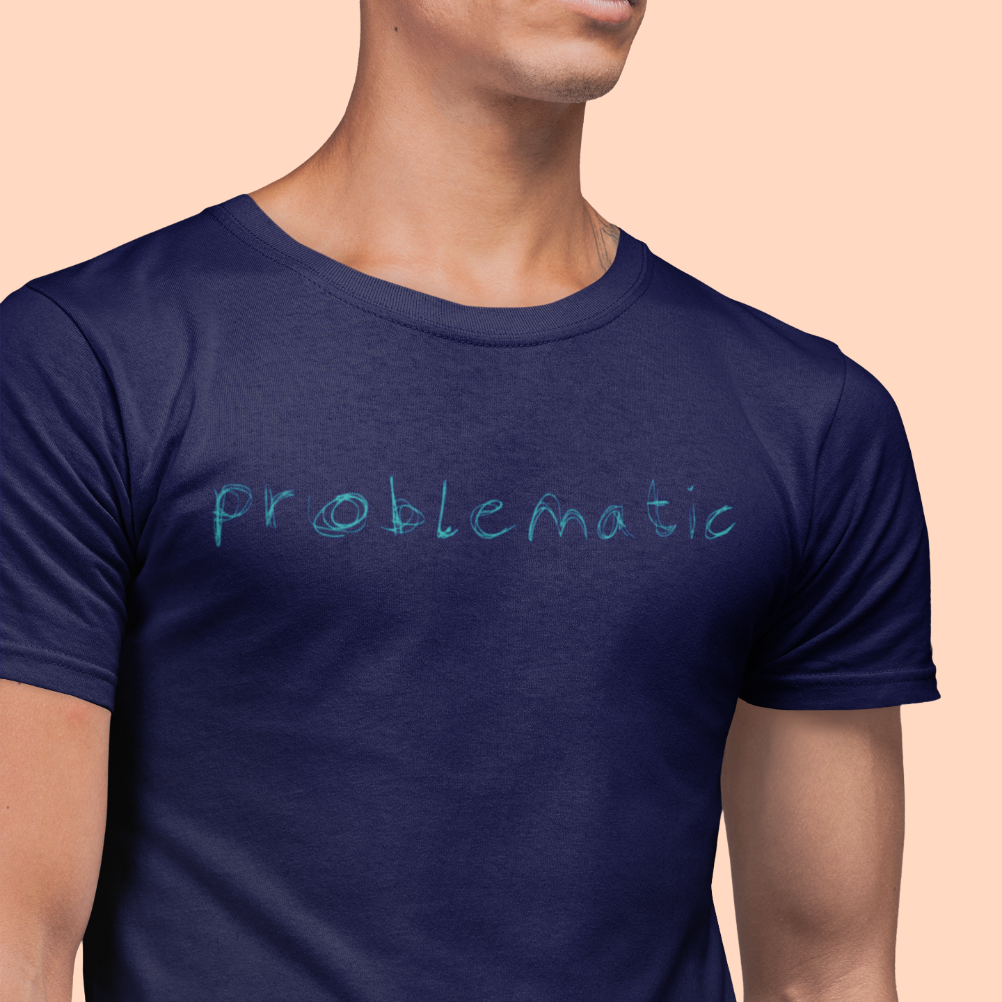 problematic | bold typography tee - honestly, this is too easy - staple