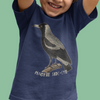 magpie side-eye | australian magpie kids t-shirt