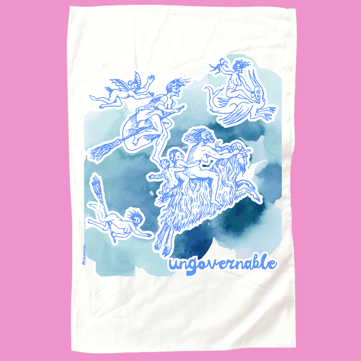 ungovernable tea towel | feminist International Women's Day